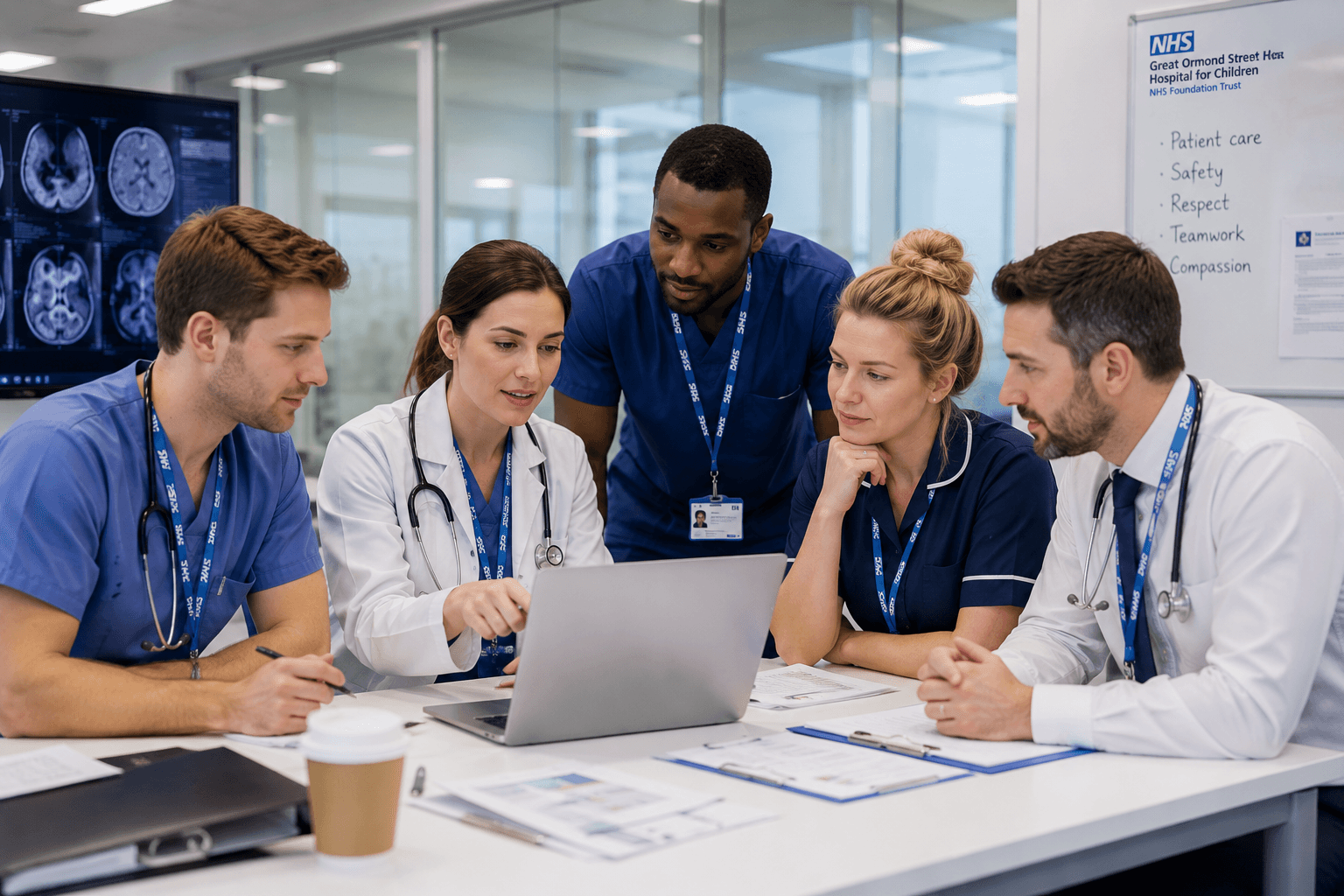 Doctors discussing healthcare recruitment