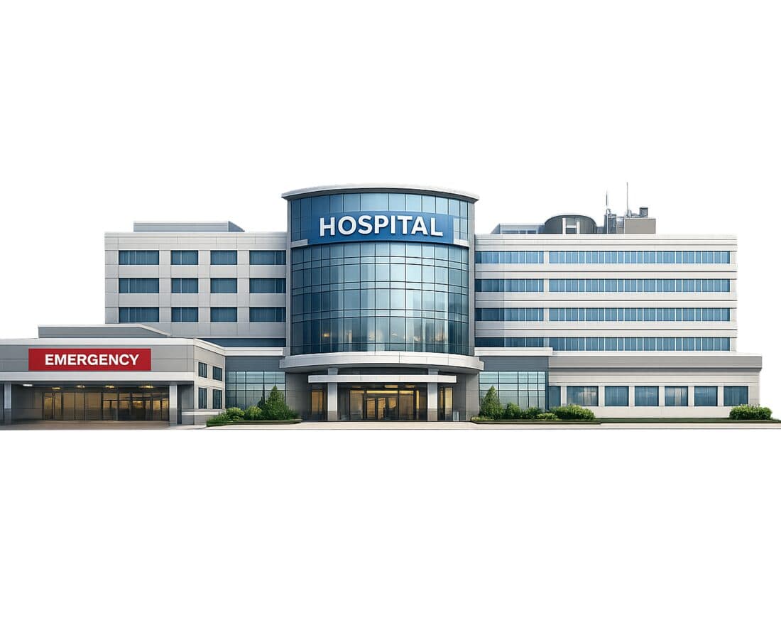 Modern hospital facility